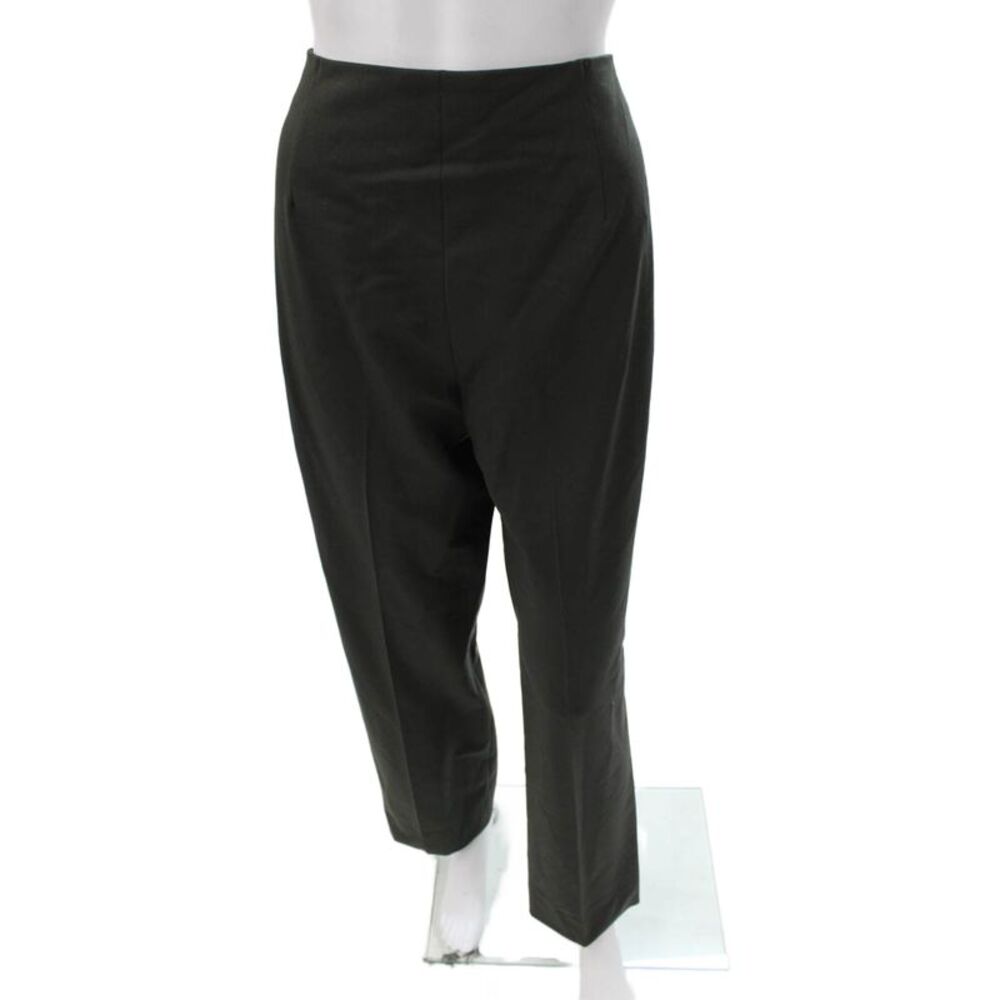 Bernard Zins Women Dress Pants Black Wool Zip Size 12